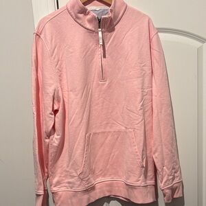 Brooks brothers Pink Quarter-Zip Pullover